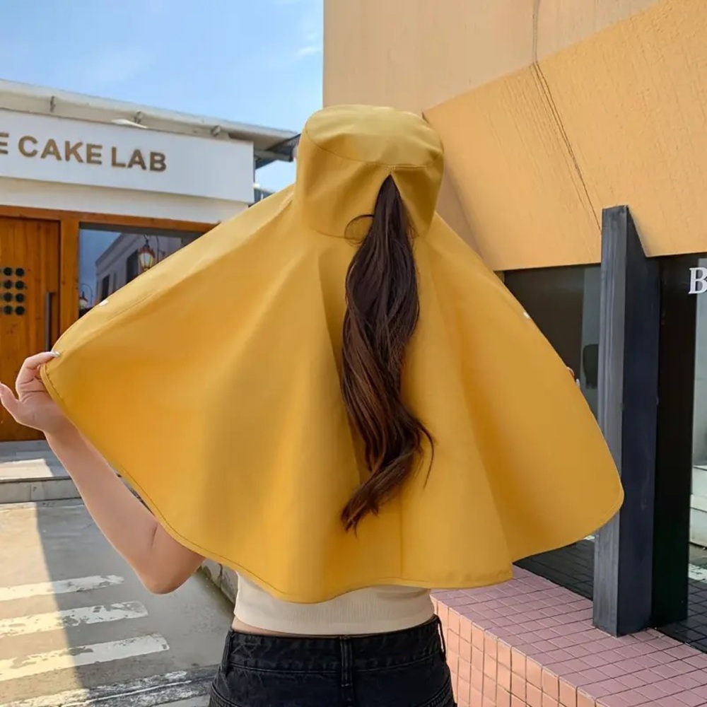 1pc Wide Brim Shawl Sun
Protection Sun Hat Elegant. Brand new Only Yellow left - Picture 3 of 7